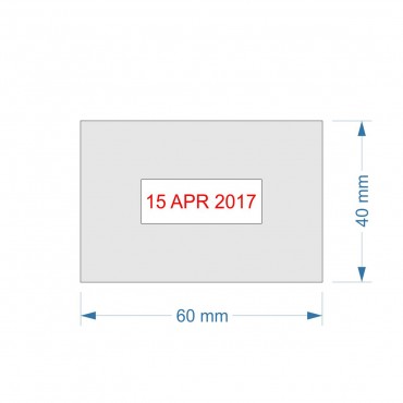Traxx dátumová pečiatka 7027 - 60x40mm