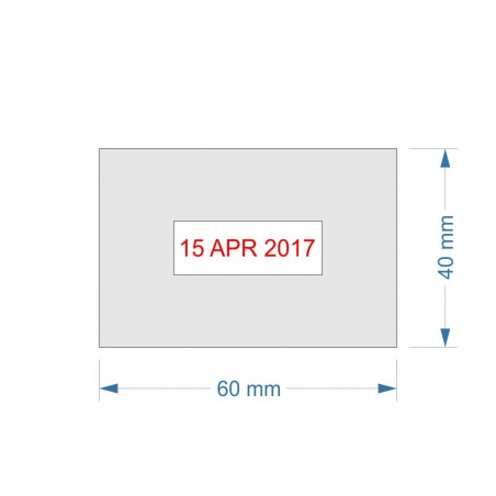 Traxx dátumová pečiatka 7027 - 60x40mm