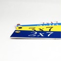 Menovka na dvere - 7 x 2 cm - čierne písmo